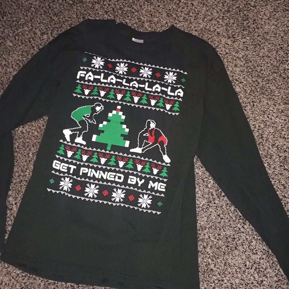 Christmas wrestling sweater!